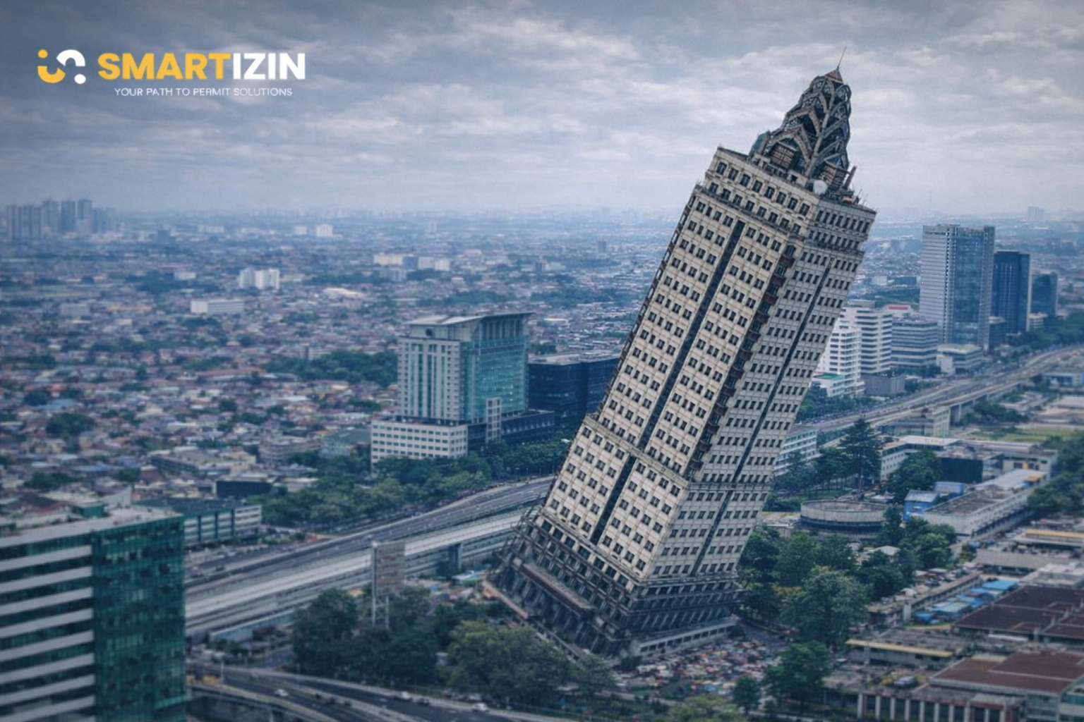 Menara Saidah kabarnya miring, ini alasan setiap bangunan butuh PBG dan SLF